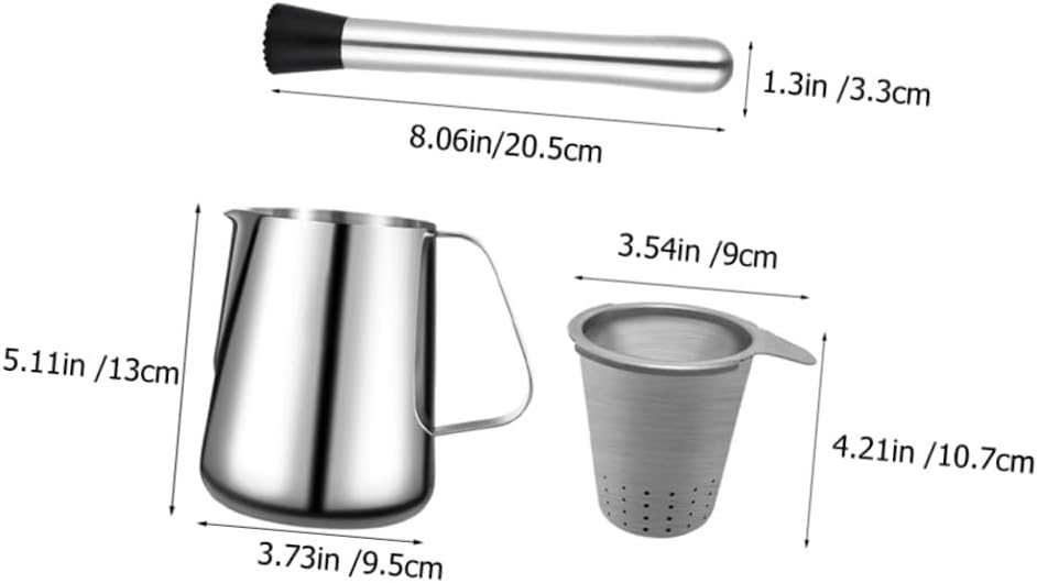 SECFOU Stainless Steel Juicer Squeezer Manual Fruit Juice Press Portable Handheld Citrus Juicer Cup Kitchen Essentials for Travel and Home Use 3pcs Set