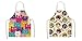 MJJLT Cute Cat Print Lino Delantales de cocina Delantales Delantales de chef Delantales de cocina Para cocinar Hornear Jardinería Limpieza del hogar YQQ10 2PCS 47x38cm