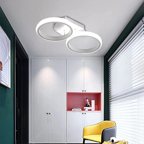 Candelabros LED de 20W con techo geométrico redondo blanco de 6500K 3