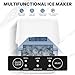 DUMOS Countertop Ice Maker with Handle, 26lbs/24H Portable Ice Machine, 9 Bullet Ice Cubes Ready in 6 Mins, Self-Cleaning, Quiet Compact Ice Maker for Home, Kitchen, RV, Camping, White