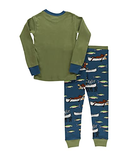 Lazy One Warm Long-Sleeve PJ Sets for Girls and Boys, Cozy, Comfy, Funny Kids' Pajama Sets, Animal, Bear & Moose2