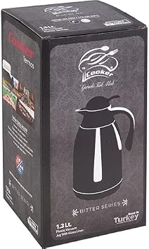 Cooker 1.30 Lt Cam Termos Black&white