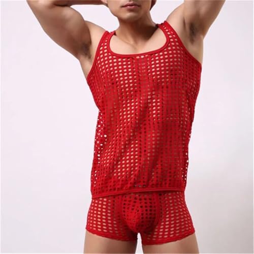 Camiseta sin mangas para hombre antisudor de malla transpirable ligera 6