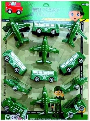 PRIMEFAIR Police and Army Rescue Vehicles Toy Playset Power Friction Pull Back, Push and Go Cars (Pack of 12) (Green-Army) (B0CD4QQPR7) Amazon Price History, Amazon Price Tracker