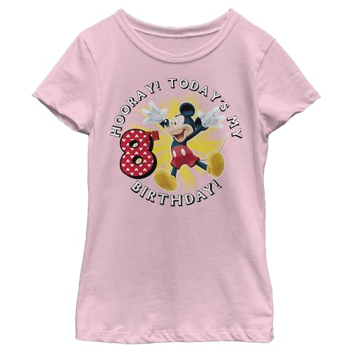 T-shirt fille Disney Mickey 8 ans idéal pour sa fête d'anniversaire