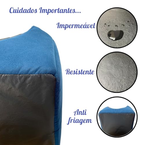 Cama Toca Iglu 3 em 1 Suede Cachorro Gato Frio Quente Pet M (Azul)