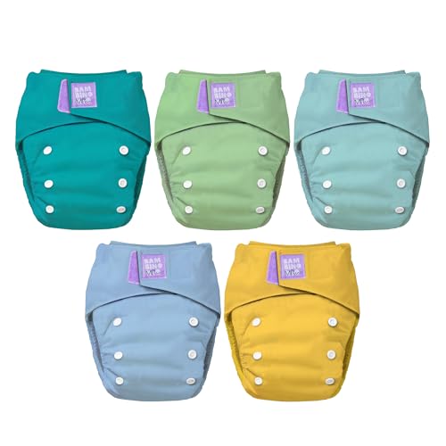 Couche lavable Bambino Mio avec inserts en bambou pour une absorption maximale de nuit