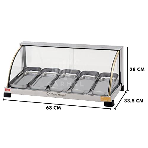 Estufa Curva, 5 Bandejas, 220V, Marchesoni Ouro, Inox