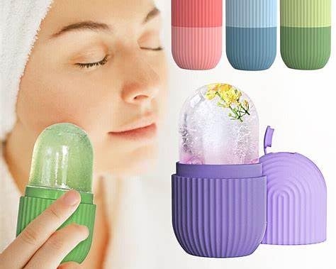 Image of Premium Silicone Ice Roller for Face & Body - Revitalizing Facial Contouring Tool for Natural Glow - Cooling Skin Massager for Tightening, De-Puffing & Acne Relief - Customizable Beauty Skin Care Tool