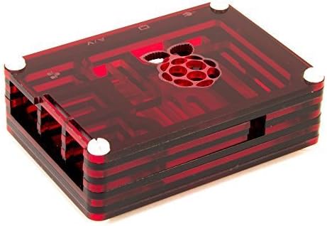 Enclosure for Raspberry Pi Stash Box 2 Case - Slice Trans Red/Black Ember (Model B+/2B)