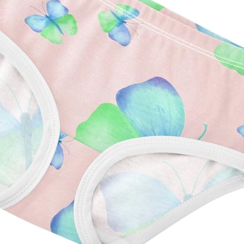 Green Blue Butterflies Pastel Pink Toddler Girls Underwear 2t Cotton Girl Panties Cute Durable Briefs Kids Undies4