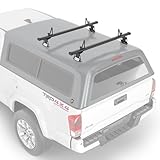 AA-Racks Model ADX32-C Aluminum 2 Bar (60') Universal Drilling Truck Camper Roof Rack with Ladder Stopper Sandy Black