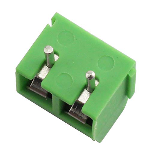 Tegg 20 Pcs 5Mm 2 Pinos Parafuso Bloco Terminal Conector Pcb Mount para Arduino 300V 10A