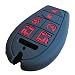 KAWIHEN Silicone Keyless Entry Key Fob Cover protector For Chrysler Town Country Dodge Grand Caravan Charger Challenger Durango Journey Ram Magnum Jeep M3N5WY783X 2701A-C01C 68043594AA 68043594AA