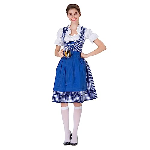 Dirndl Verde Rosa, Vestido tradicional tradicional largo, juegos completos de tirolesa, 2 piezas, mangas cortas, traje regional, elegante, retro, vestido tradicional de cosplay, disfraz tradicional,