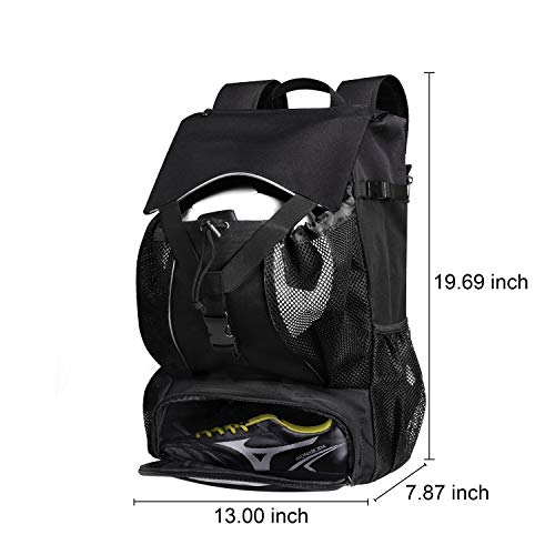 Estarer Soccer Bag Backpack Fit Baseball Basketball Football Volleyball w/15.6inch Laptop Compartment Sport Backpack