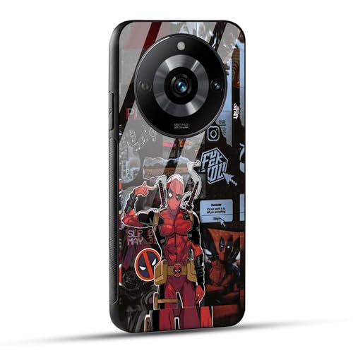 Image of NDCOM for Realme Narzo 60 5G Back Cover Superhero Collage Printed Glass Case