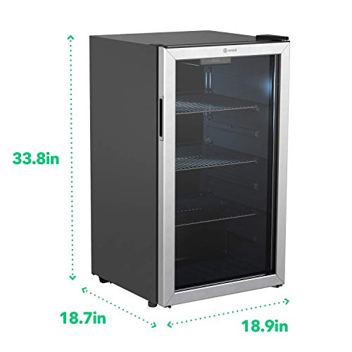 Vremi Beverage Refrigerator and Cooler 110 to 130 Can Mini Fridge