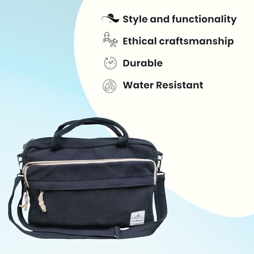 Eco Laptop Side Bag Eco-friendly laptop bag Sustainable Laptop Bag Hemp Laptop Bag Unisex Laptop Bag2