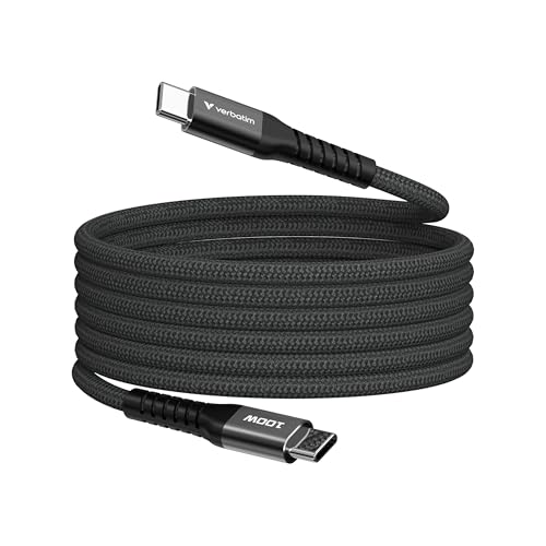 Ya en manzanajugosa.com: Verbatim Cable de sincronización y carga USB-C a USB-C de 100 W, magnético, 120 cm, color negro