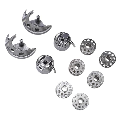 La Mejor Selección de Piezas y accesorios para máquinas de coser los mejores 10. 50 FAUOSWUK Juego de Lanzadera de Bobina para Máquina de Coser Antigua, Kit de Repuesto de Caja para el Hogar con Bobinas Domésticas, Piezas y Accesorios de Máquina de Coser (10...