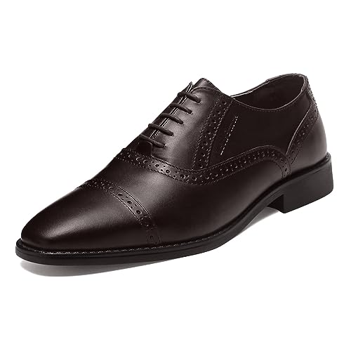 LOUIS STITCH Mens Italian Leather Handmade Oxford Formal Lace Up Shoe for Men (RXOX)