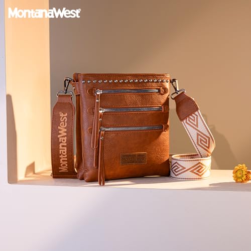 Image of Montana West Crossbody Bags for Women Multi Pocket Cross Body Bag Purses with Guitar Strap