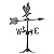 Whitehall Products 68 Accent Eagle Weathervane, 24-Inch, Black