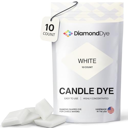 White Candle Dye - Made in The USA - Safe and Easy to Use - Premium Candle Making Supplies - Perfect for DIY Candle Making Kits - Designed for Candle Wax - 10...