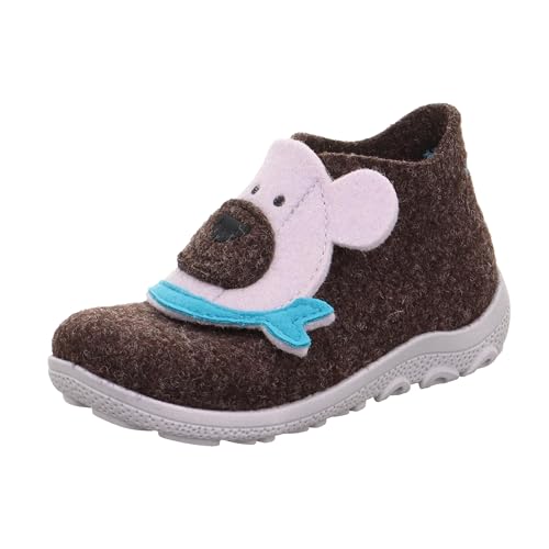 Superfit boys Happy OctiSlipper, dark brown grey 3000, 29 EU Breed