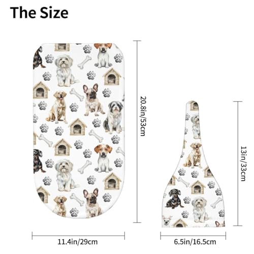 Image of Cute Dog Swaddle Blanket with Beanie Hat Set Animal Print Newborn Swaddle Wrap Soft Baby Receiving Blankets Baby Swaddle Blanket for Baby Boys and Girls