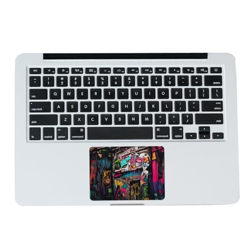 Image of Graffiti Art Laptop Skin Vinyl Stickers Suitable for All Laptop Multicolour Decor Sticker with Trackpad Sticker (L x H 16 x 11 Inch.)
