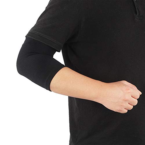 Elbow Support Sleeve,Outdoor Sport Anti-Sprain Elbow Sleeve Keep Warm Elbow Guard Adult Protective Gear Free Size - Thumbnail 2