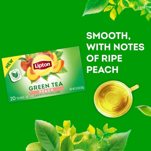Image of Lipton Peach Green Tea & Peach Mango Black Tea 20 CT (2ea) (Variety Pack)