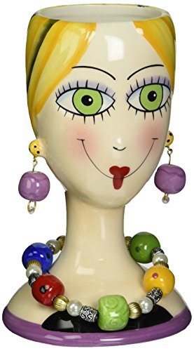 Appletree Design Sugar High Social Vase Lady, 6-1/4-Inch Tall, Decorative and Functional Vase