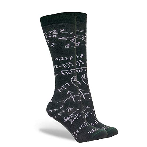 Kit com 5 Pares de Meias Cano Alto Estampada Divertida 38 ao 43 (Never Mind/Crocodilo/Matemático/Lik