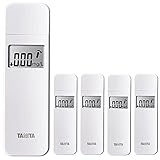 タニタ アルコールチェッカー ホワイト （5個まとめ売り） EA-100 WH アルコール検知器 セルフチェック