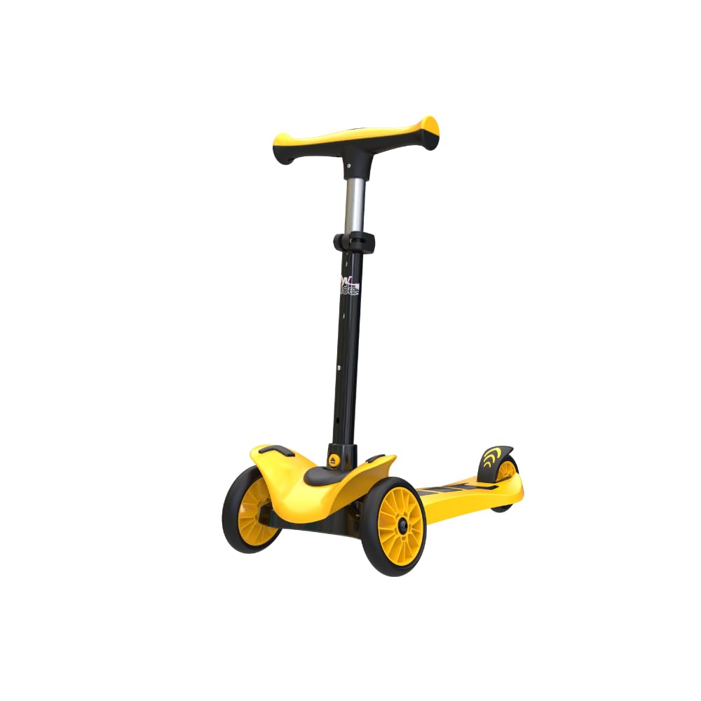 FLYI - Runner Scooter for Kids of 2-7 Years Age | 4 Level Adjustable Height | Weight Capacity 80 kgs | 3 Wheel Kick Scooter with Brakes | Easy to Carry