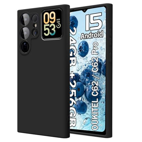 LYJERRY 1* Hülle Weich handyhülle Kompatibel mit OUKITEL C62 / C62 Pro Schutzhülle Bumper Cover Silikon Gel für OUKITEL C62 / C62 Pro Black