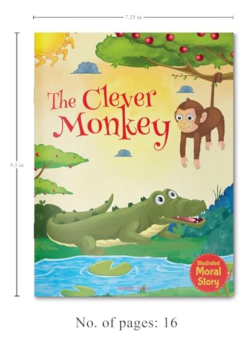 Image of The Clever Monkey - Illustrated Moral Story for Children