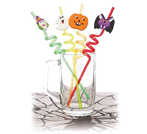 LLOPIS - Pajitas Halloween 26cm. (Set 4 uds.)