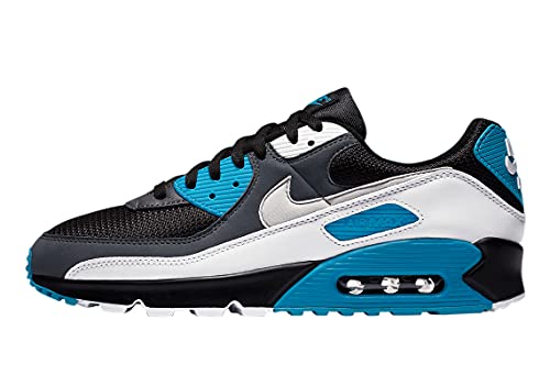 Nike Men's Air Max 90Laser Blue Black/Neutral Grey-Dark Grey (CT0693 001) - 11 Nike Men's Air Max 90"Laser Blue Black/Neutral Grey-Dark Grey (CT0693 001) - 11