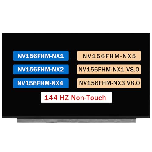 BTSELSS 15.6" Screen Replacement NV156FHM-NX5 NV156FHM-NX3 V8.0 NV156FHM-NX1 V8.0 NV156FHM-NX2 NV156FHM-NX4 FHD 1920x1080 40 pins 144 HZ LCD Non-Touch Display Panel