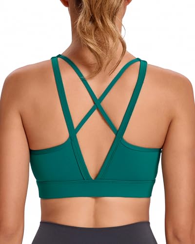 Image of RUNNING GIRL High Impact Sports Bras for Women, High Support Running Sports Bra Moulded Cup Strappy Sports Bras