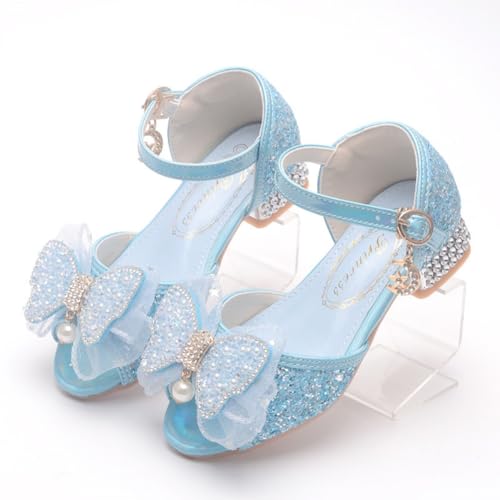 Toddler Girls Sandals Low Heel Princess Dress Pump Ankle Strap Bow Flower Wedding Party Dance Shoes for Kids4