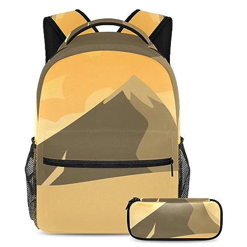 Sac à dos fille et garçon avec trousse scolaire ensemble cartable ado voyage multicolore