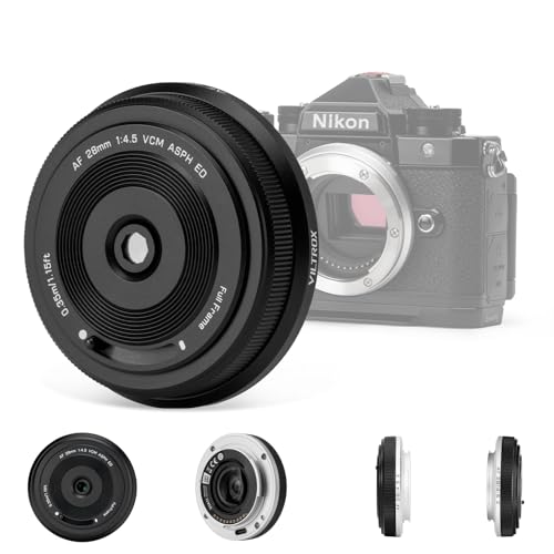 VILTROX 28mm F4.5 Full-Frame STM Objectifs Autofocus Camera Lenses pour Appareil Photo Nikon à Z Mount Lentilles d'appareil Photo Compatibles avec Nikon Z9 Z8 Z7 Z6 Z5 Z50 Z30 ZFC