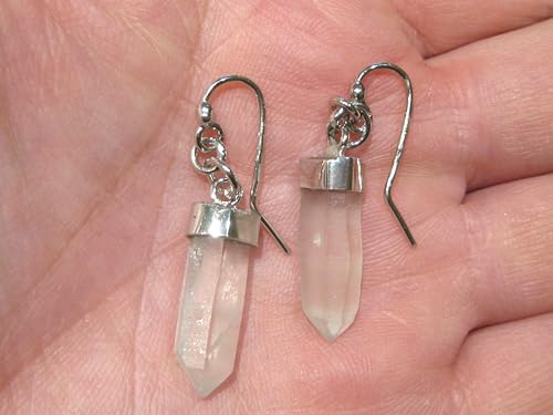 Boucles d'oreilles quartz argent 925 le cadeau d'anniversaire idéal