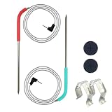 2-Pack Replacement Meat Probe for Masterbuilt 710 Digital Electric Smoker Grill, with 2 Grills Clips and 2 Probe Grommets,MB20070924 Accessories Meat Temperature Probe