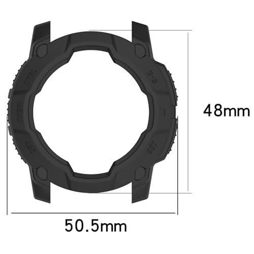 Coque Garmin Instinct E 45mm antichoc silicone noir flexible